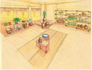 terrace of villa heliconia